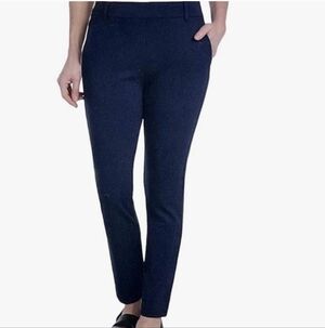 NWT Dalia Women's Twill Ponte Pull-On Pant Navy